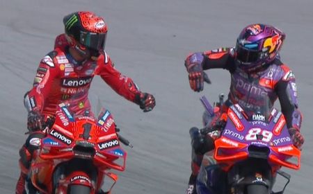 Diwarnai Insiden Tikungan Kedua, Bagnaia Juara GP Malaysia, Martin Kedua