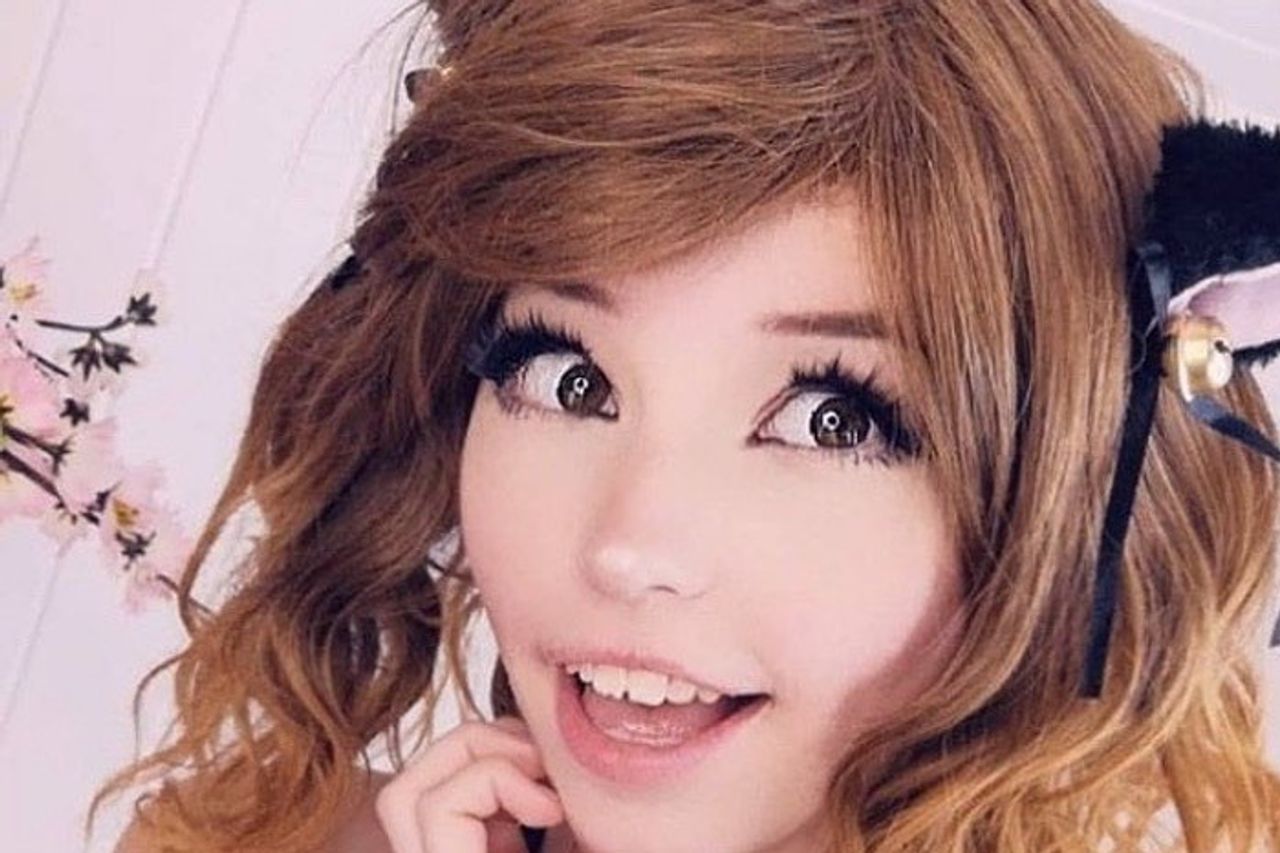 Christmas belle delphine is watching