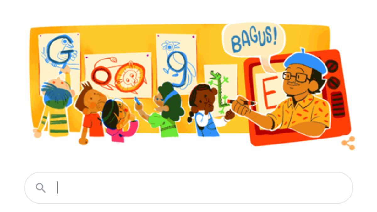Mengenang Sosok Tino Sidin dalam Google Doodle