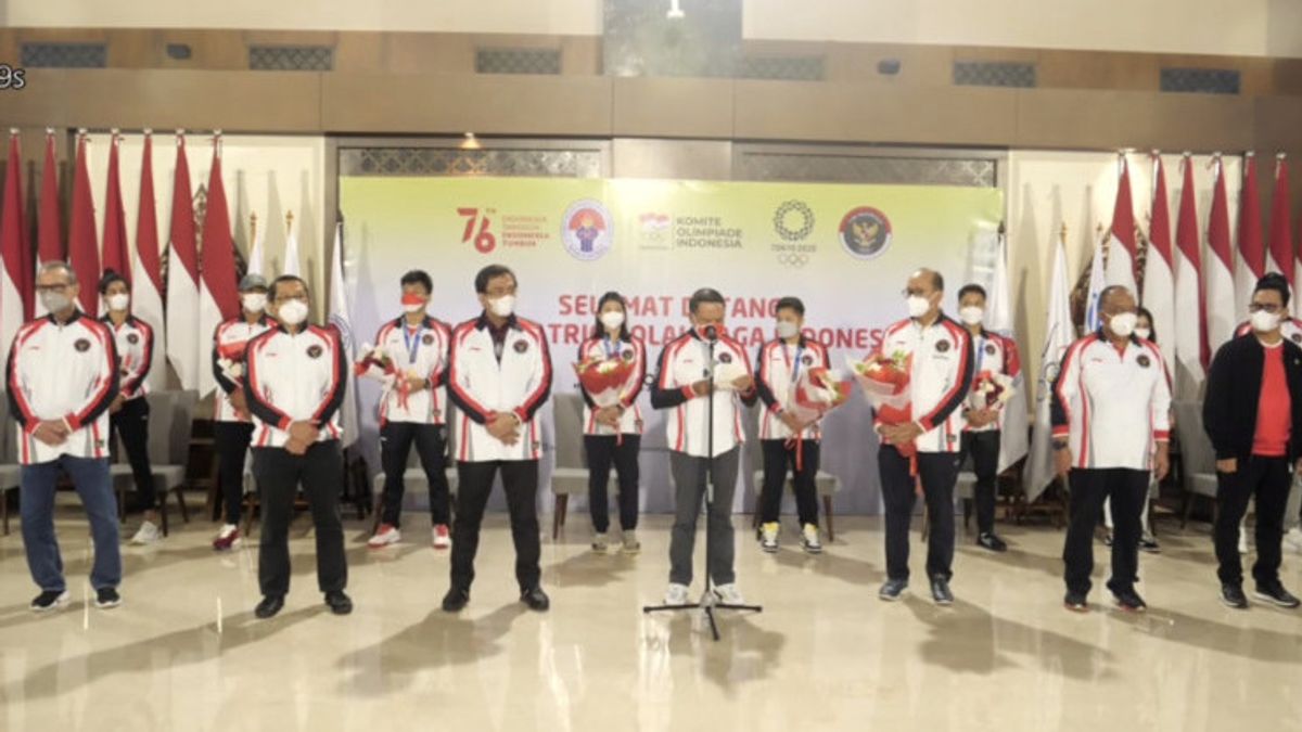 Le Dernier Groupe De L’équipe Olympique Indonésienne Est Arrivé Dans Le Pays Mercredi Soir