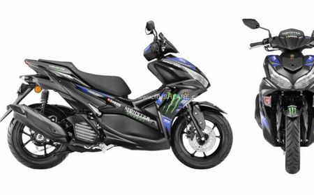 Yamaha Rilis Aerox 155 Monster Energy MotoGP Edition