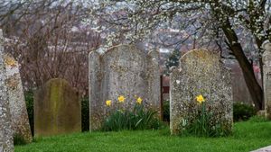 オハイオ州のユダヤ人墓地にある176のナスス石が損傷