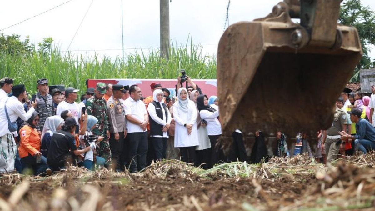 Khofifah Targets The Residential Development Of Banyuwangi Flood Victims To Be Completed In 3 Months