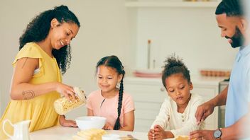提示孩子们想在家吃营养食品