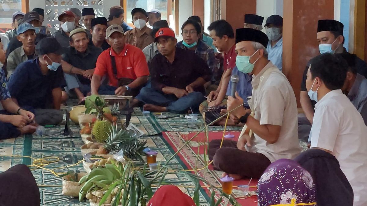 After Going To Wadas Village, Ganjar Pranowo Immediately Held A Meeting: I Proved It, The Contra Can Be Invited To Communicate
