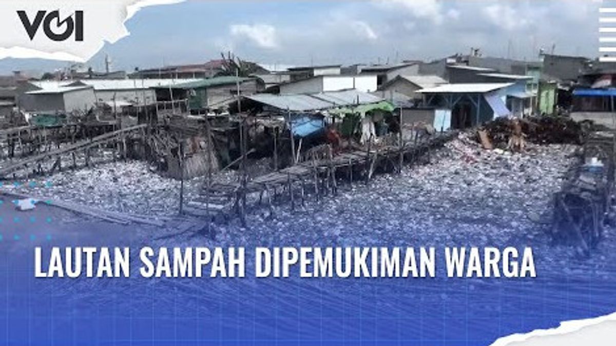 VIDEO: Ini Penampakan Sampah di Bantaran Tanggul Laut Kali Baru Cilincing