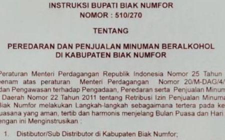 Pemkab Biak Batasi Operasional Penjualan Minuman Beralkohol