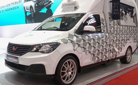 Mobil Pikap Wuling Ini Dimodifikasi Menjadi Kedai Kopi di GIIAS 2023