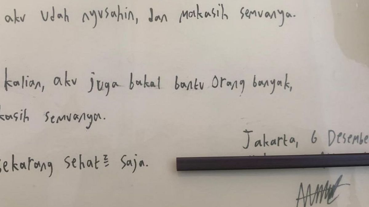 Selain Permintaan Maaf, Terduga Pelaku Pembunuhan Ayah-Neneknya di Jaksel Juga Tulis Pesan Ini