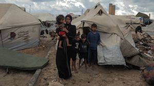 Hujan Dua Hari Rendam Ratusan Tenda Pengungsi Gaza