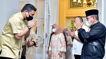 Moment Mayor Bobby Slightly Bows In Front Of Governor of North Sumatra Edy, Netizens: Junior Respects Senior