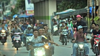 Motorcycle Gang In Makassar Berulah, 1 Junior High School Student Affected By Arrow Children