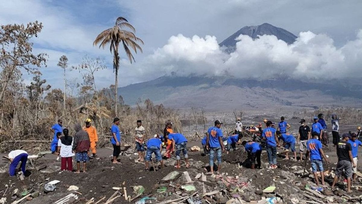 12个装有塞梅鲁火山爆发受害者身体部位的尸体袋尚未确定
