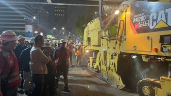 Heru Cek Perbaikan Jalan di Jakarta Jelang KTT ASEAN