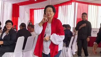 Blouse Putih Selendang Merah, Senyum Simpul Megawati Soekarnoputri Usai Coblos di Pilkada 2024 