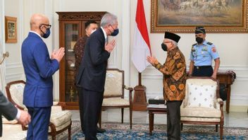 マルーフ・アミン副大統領がシンガポールの安全保障大臣の訪問を受ける