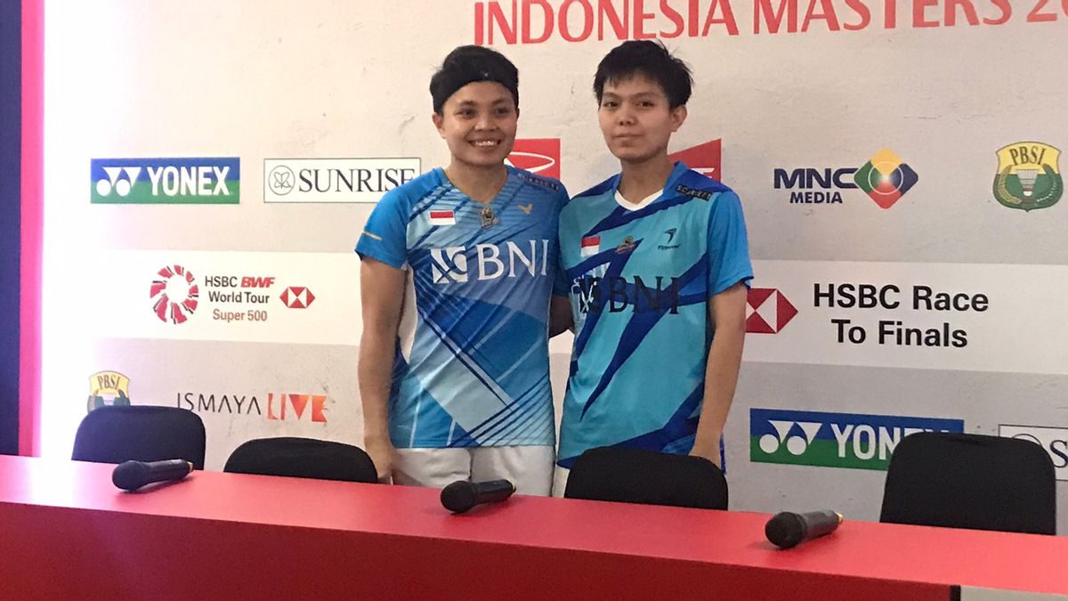 Indonesia Masters 2023: Apriyani/Fadia Menang Mudah Meskipun Baru Meraba-raba