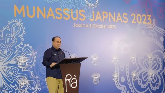Menkominfo Budi Sebut Perlunya Dukungan Para Pengusaha Nasional untuk Menuju Indonesia Emas 2045