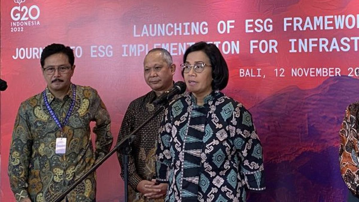 Sri Mulyani Explains The Application Of ESG Saving APBN In Building Infrastructure