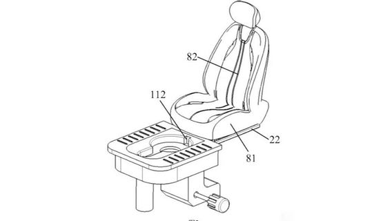 Cette marque automobile chinoise a déposé un brevet pour une toilette dans une voiture, une solution étrange ou une innovation?