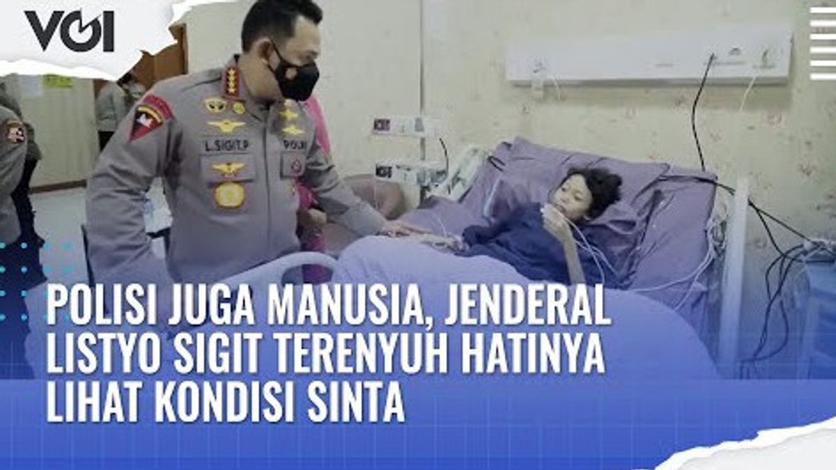 视频：警察也是人，警察局长利斯特约·西吉特（Listyo Sigit）摇着心看辛塔的病情