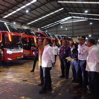 Kemenhub Mulai Lakukan Rampcheck di Pool Bus Jelang Nataru