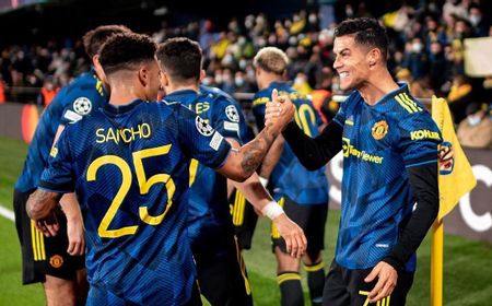 Villarreal Vs Manchester United 0-2: Gol Ronaldo dan Sancho Bawa Setan Merah Tembus 16 Besar 