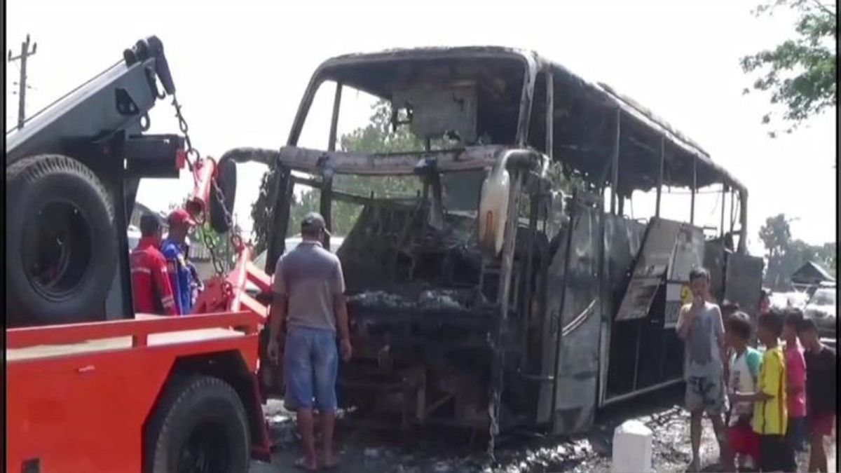 Bus Burns In Klaten, 46 Passengers Survived Tamasya To Parangtritis