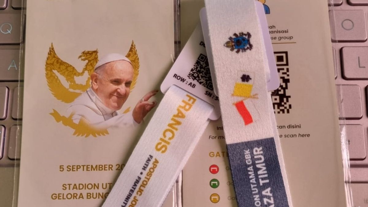 People Must Have Ticket Bracelets To Join Holy Mass With Pope Francis At GBK Stadium