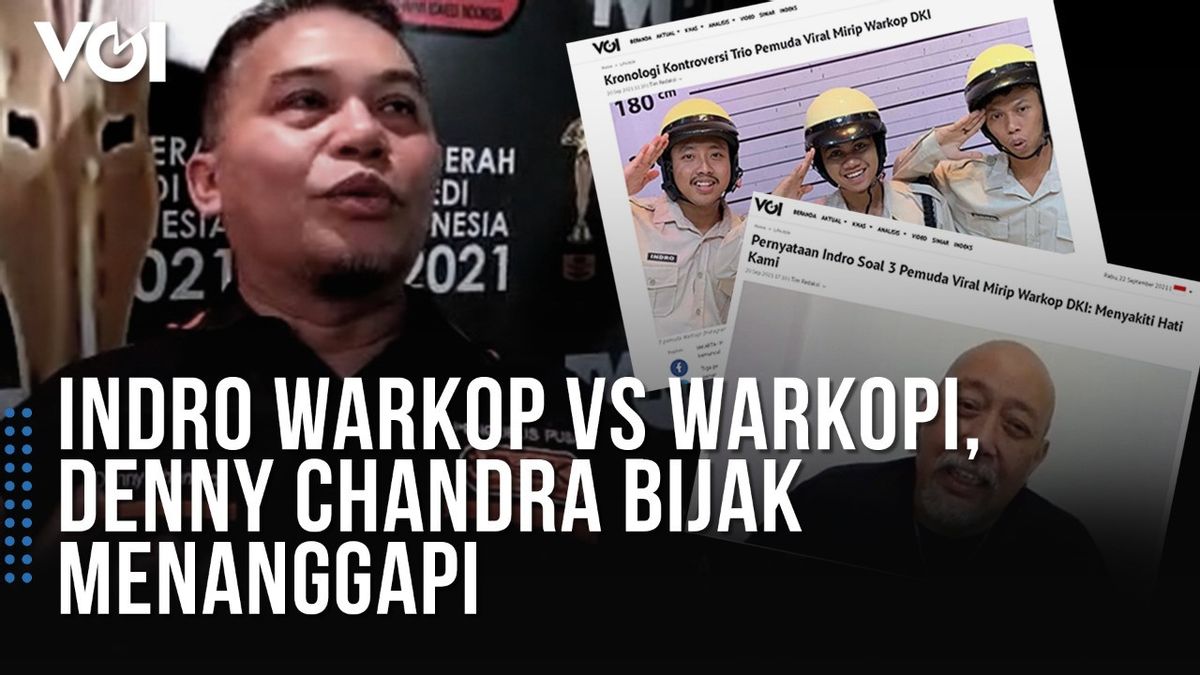 VIDÉO Indro Warkop Vs Warkopi, Denny Chandra Wise Répond