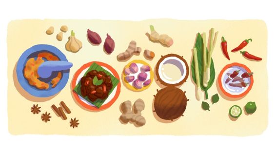 谷歌Doodle Today Celebrate Rendang Day, 西苏门答腊的国家美食