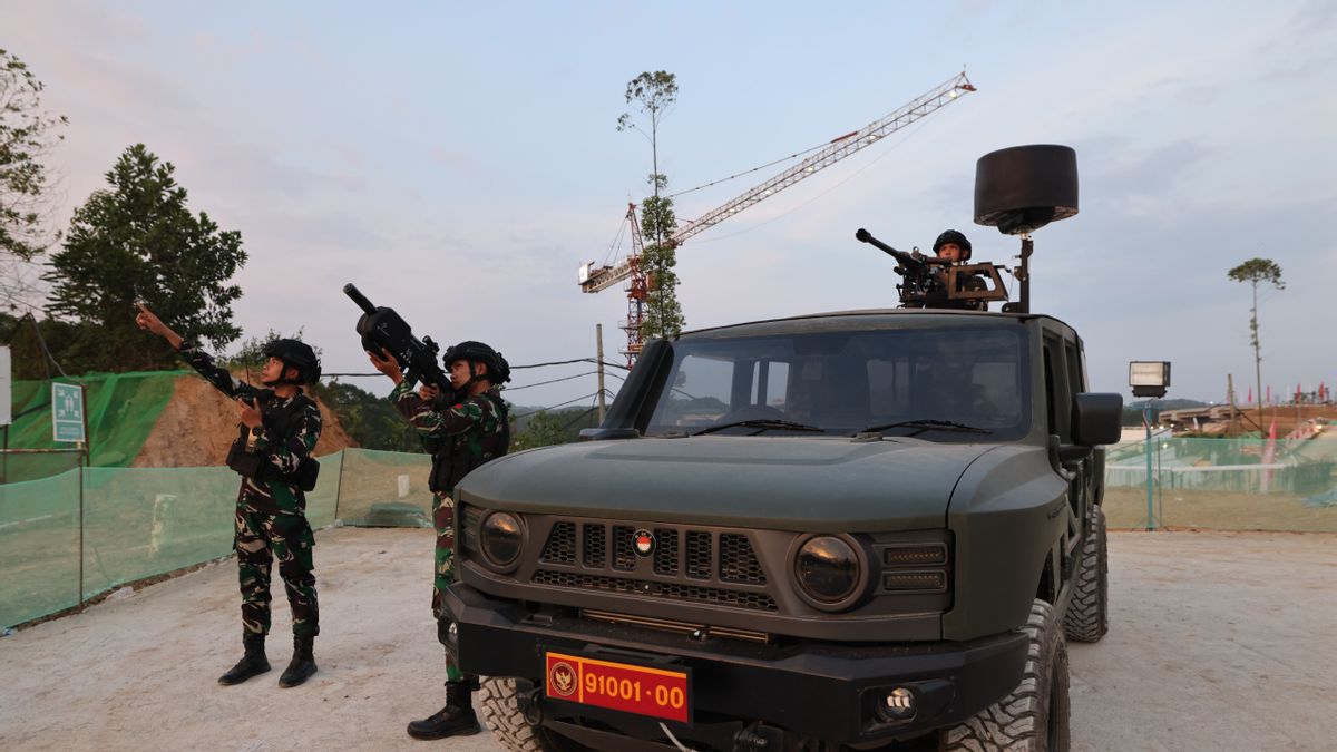 Maung MV3 Mobile Pindad Besutan PrabowoがIKNで展示