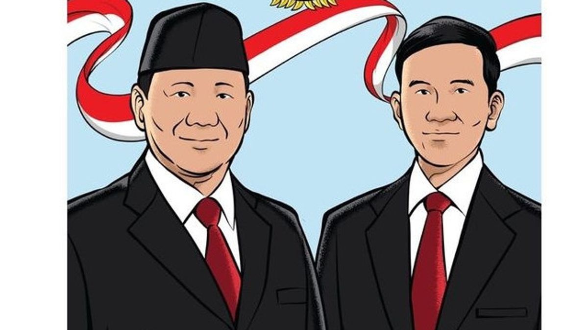 Ungulant dans tous les rapides comptes de l’élection présidentielle de 2024, Prabowo télécharge une photo 'Kenegaraaan' avec Gibran