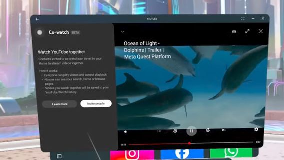 JAKARTA - سيطلق YouTube قدرات المشاهدة معا على Meta Quest