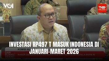 2026年1月から3月にかけてインドネシアに497兆ルピアの投資