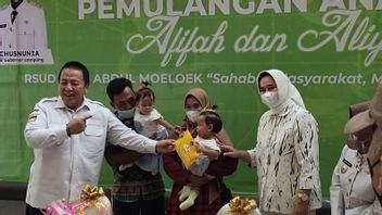 ゴスペル！ほぼ1か月の治療で、RSUDAM Lampungのシャム双生児は家に帰ることが許可されました
