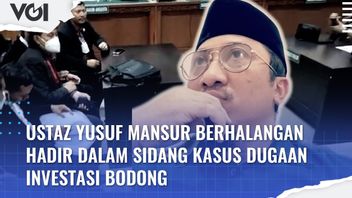 VIDÉO: Ustaz Yusuf Mansur Incapable De Comparaître Dans Le Procès De Bodong Investment Case