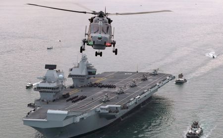 Inggris Kirim Armada Kapal Perang Terbesar ke Kawasan Pasifik, Dipimpin Kapal Induk HMS Queen Elizabeth