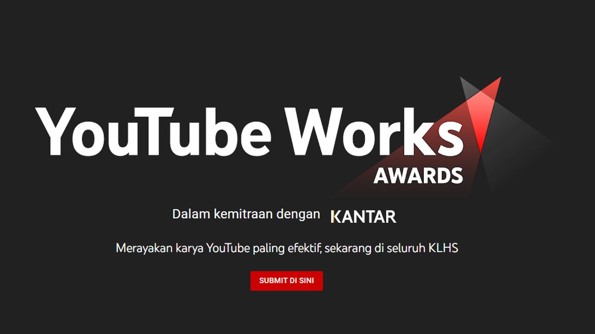 YouTube Works Awards Kembali Hadir Dengan 11 Kategori Penghargaan, Daftar Sekarang!