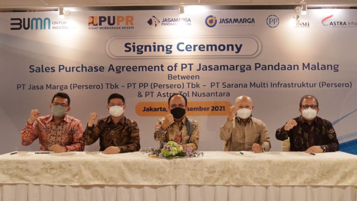 PTPP发布PT Jasamarga Pandaan Malang Tol的股份