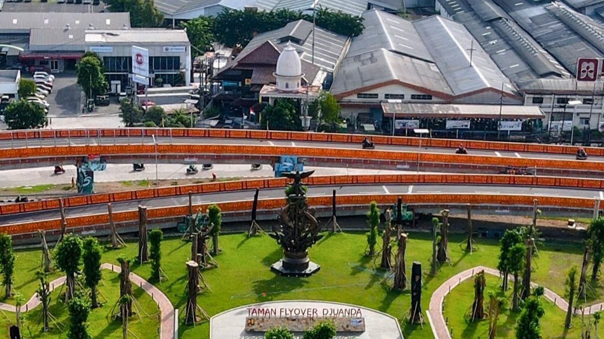 Djuanda Sidoarjo Flyover jusqu’à 858 mètres Complie, peut être congestionné dans le rond-point Aloha