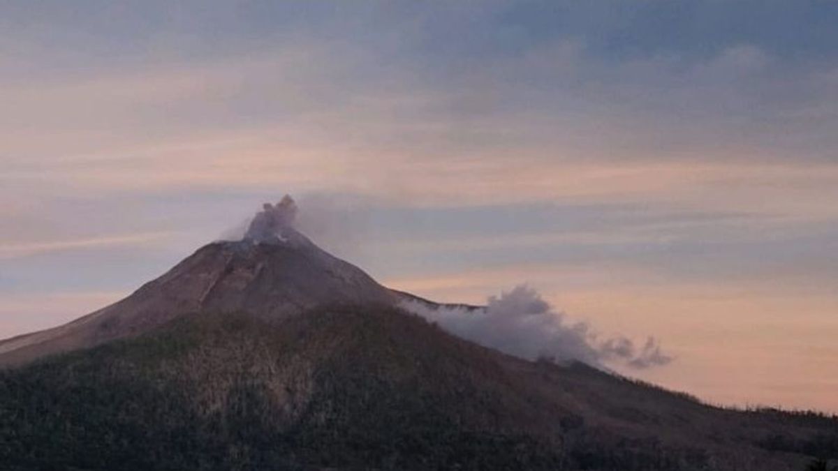 Gunung Lewotobi Laki-laki Muntahkan Abu Capai 200 Meter