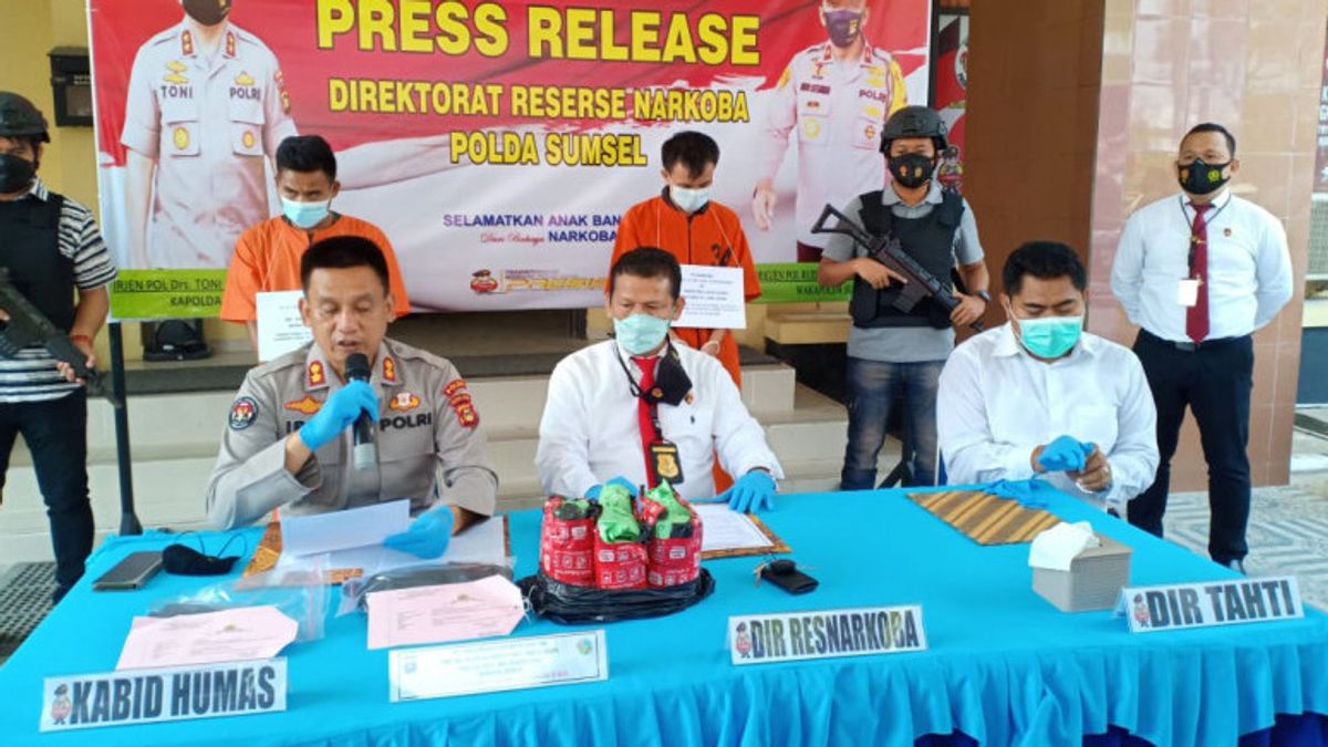 South Sumatra Police Failed To Deliver 3 Kg Of Methamphetamine From Padang