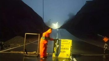 폭우로 인한 땅이 굴러 떨어진 자티게데, 북쪽 링커 도로는 통과할 수 없다.