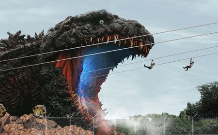 Taman Nijigen no Mori Hadirkan Patung Godzilla dari Film Aslinya