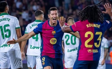 Robert Lewandowski Kukuhkan Barcelona di Puncak Klasemen La Liga