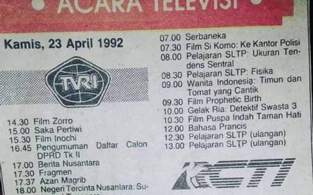 Mari Nostalgia dengan Acara TV Tahun 1992, Mana Favorit Kamu?