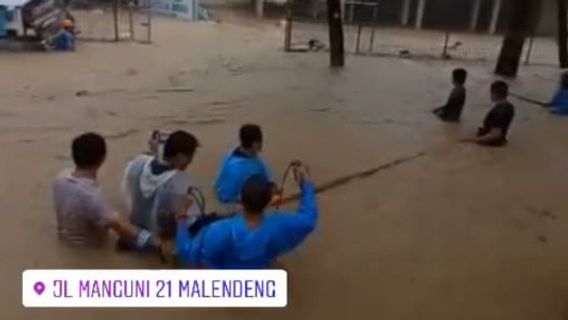  Manado Banjir Hari Ini, Begini Penampakan Tingginya Air di Malendeng