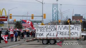 Demonstran COVID-19 Kanada Blokade Jalur Perdagangan, Tolak Perintah Pembubaran