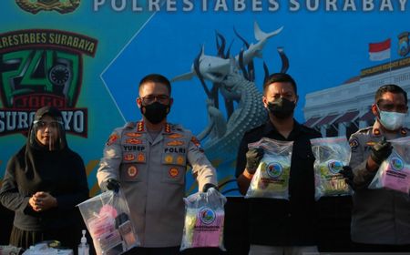 Polisi Gagalkan Peredaran 13 Kg Sabu di Surabaya